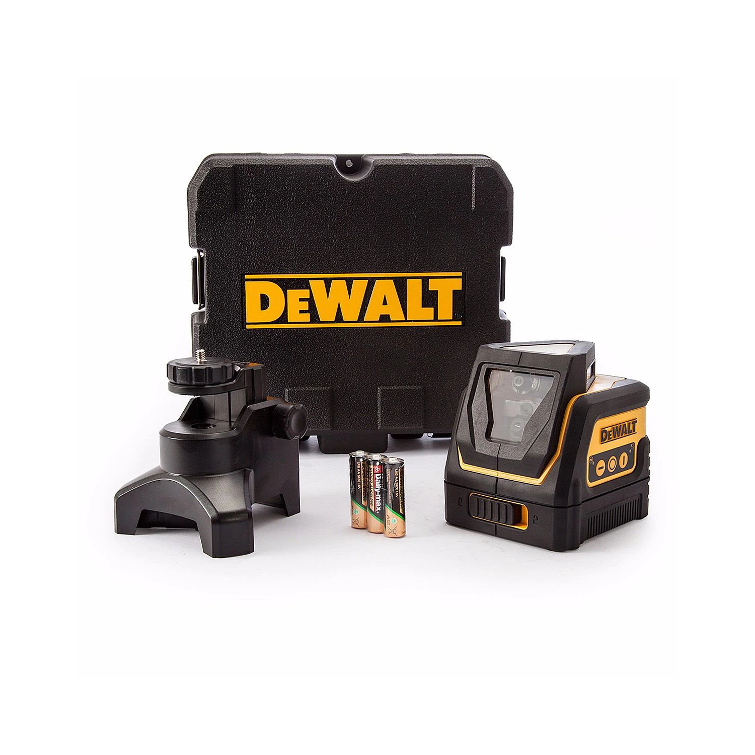 DeWALT DW0811-XJ Kruislijnlaser In Koffer - 3x 360° + 1 Verticaal - Rood - 10m - IP54