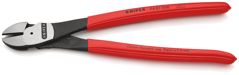 Knipex 7401250 Kracht Zijsnijtang - 250mm - Detailed view of the product