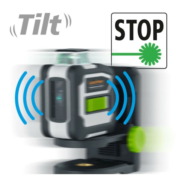 Laserliner CompactLine-Laser G360 Kruislijnlaser Set Incl. Statief In Tas - 2 Lijnen - 30m - Groen - Bluetooth - Detailed view of the product