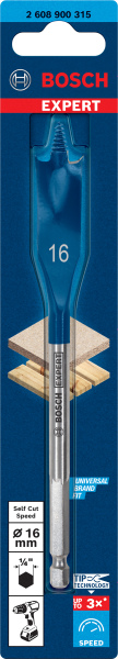 Bosch 2608900315 EXPERT Speedboor Self Cut Speed, Zeskantschacht 16 X 152mm - Detailed view of the product