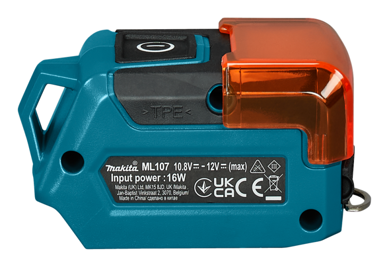 Makita ML107 12V Max Accu Zaklamp Body - Met USB Uitgang - 200Lm - Detailed view of the product