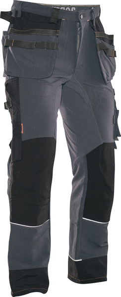 Jobman 2191 Stretch Trousers HP 65219118 - Donkergrijs/Zwart - C44