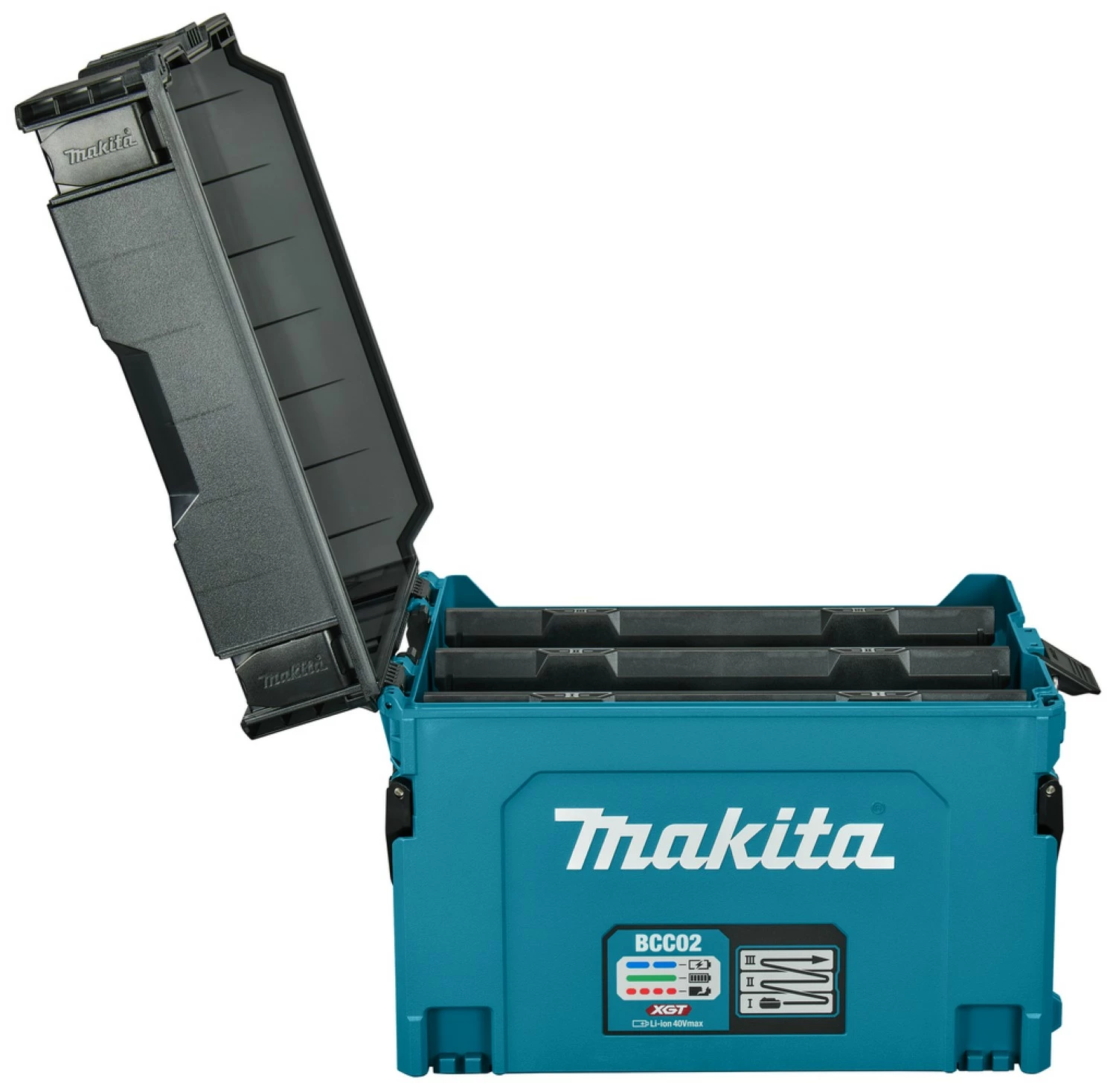 Makita BCC02 XGT Oplaadbox Voor Max 12 Accu's (t/m BL4040F) thumbnail 2