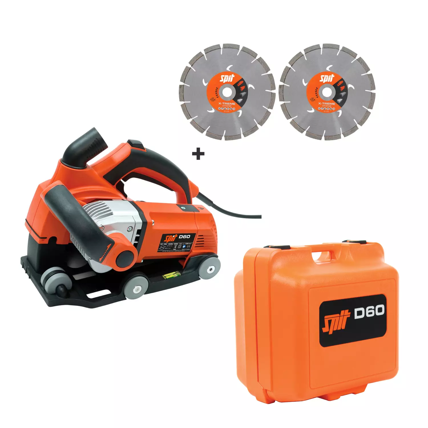 Spit D60 Sleuvenzaagmachine Set In Koffer - 1600W - 140mm - Incl. Diamantschijven