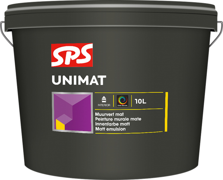 SPS Unimat Muurverf Extra Mat 4 Liter