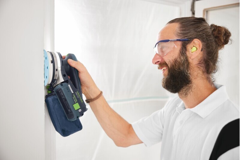 Festool ETSC 2 125 4 I-Plus 18V Accu Excenterschuurmachine Set (2x 4Ah) In Systainer - 125mm - Detailed view of the product