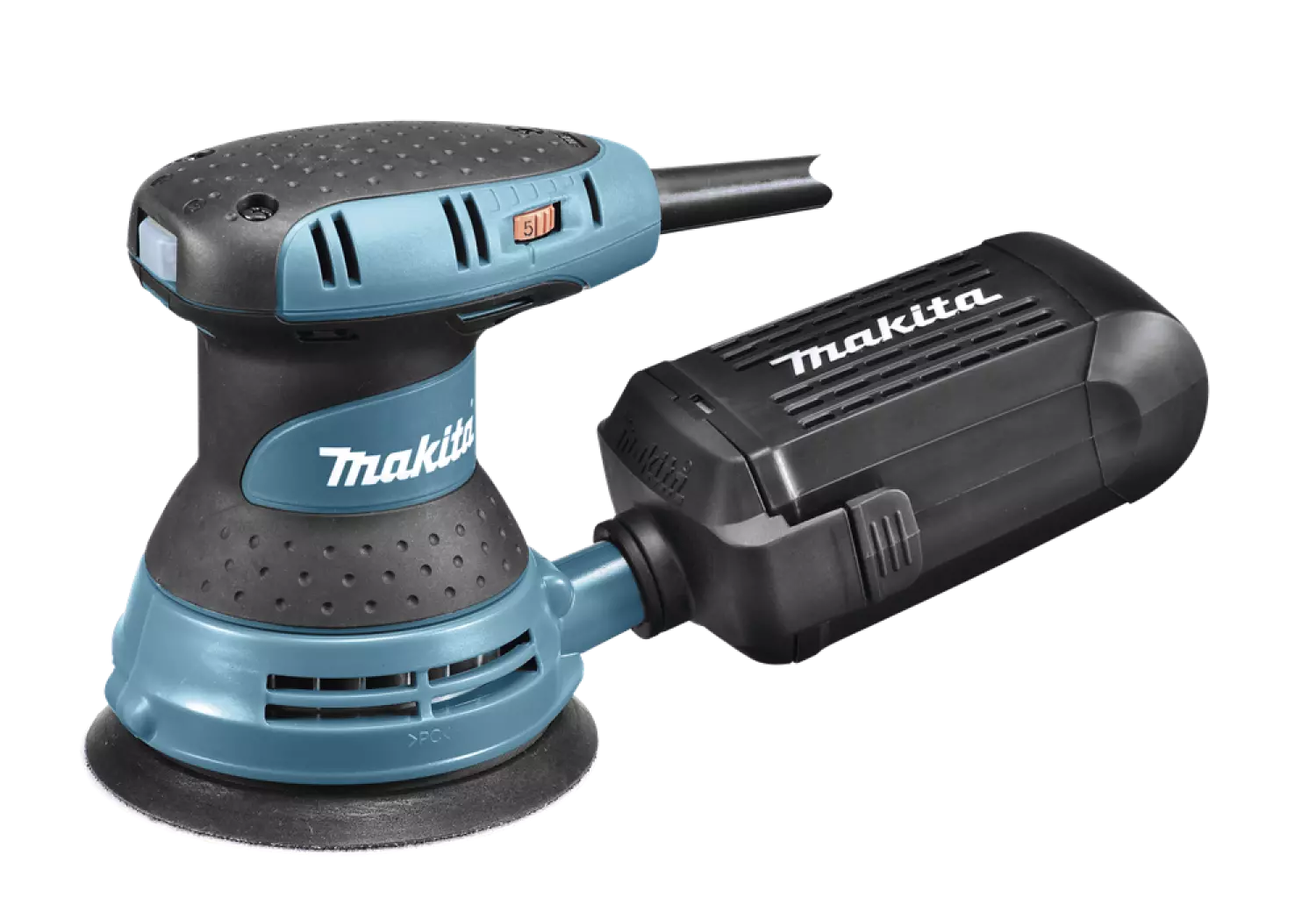 Makita BO5031K Excentrische Schuurmachine In Koffer - 300W - 125mm - Variabel thumbnail 2