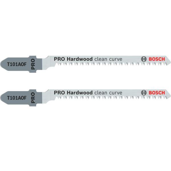 Bosch 2608655093 PRO T101AOF Decoupeerzaagblad Clean Curve - Hardhout (2st)