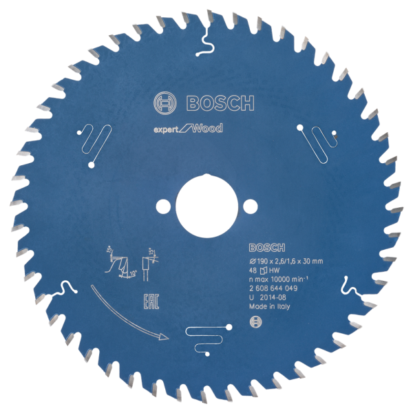 Bosch 2608644049 Expert Cirkelzaagblad - 190 X 30 X 48T - Hout - Carbide