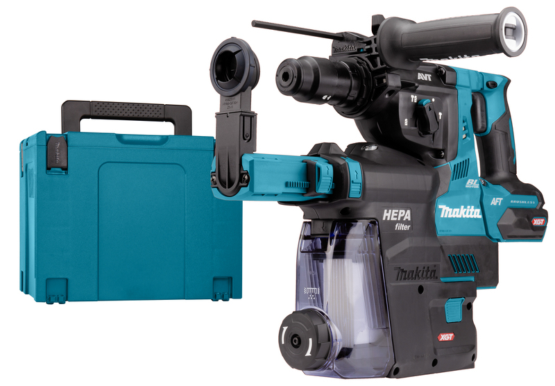 Makita HR004GZ02 XGT 40V Max Li-Ion Accu SDS-Plus Combihamer Body Incl. Stofafzuigsysteem In Mbox - 2,9J - Koolborstelloos - Detailed view of the product