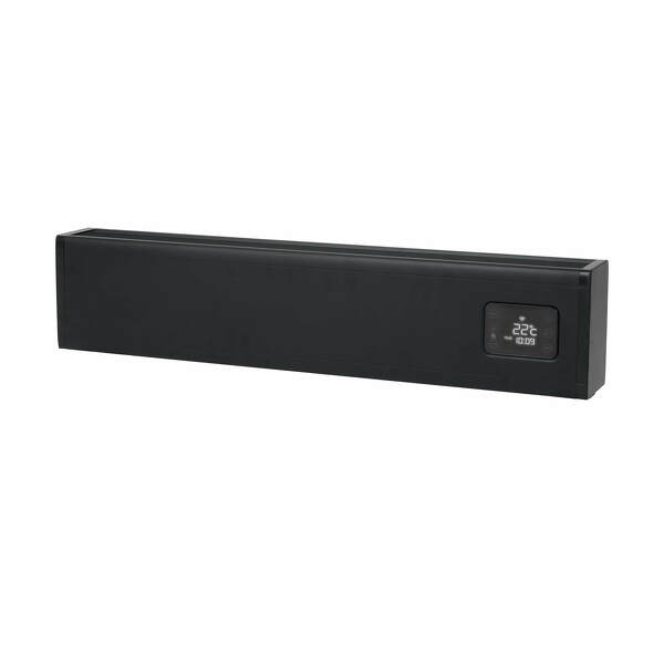 EUROM Alutherm Baseboard 1000 Wi-Fi Black Convectorkachel - 1000W - 40m3 - Detailed view of the product