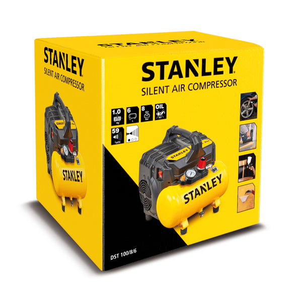 Stanley B2BE104STN703 Compressor - Olievrij - 8bar - 750W - Detailed view of the product
