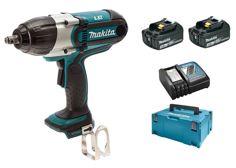 Makita DTW450RFJ 18V Li-Ion Accu Slagmoersleutel Set (2x 3.0Ah Accu) In Mbox - 440Nm - 1/2