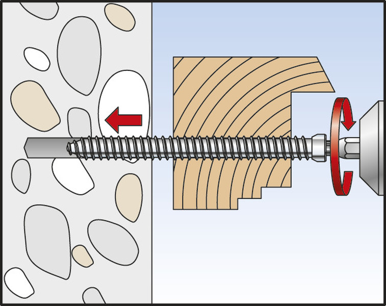Fischer 532915 FFSZ Kozijnschroef - TX30 - 7.5 X 152mm - Cilinderkop - Fijne Draad - Verzinkt (100st) - Detailed view of the product