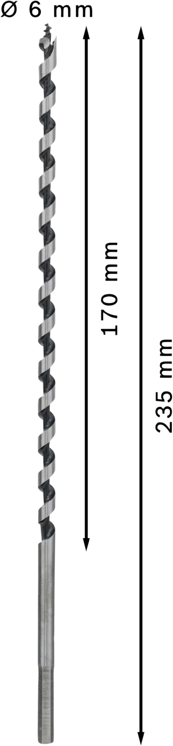 Bosch 2608597622 Slangenboor - Zeskantopname - 6 X 160 X 235mm thumbnail 4