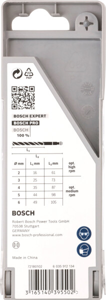 Bosch 2608595525 PRO 5-delige Houtborenset - 2/3/4/5/6mm - Detailed view of the product