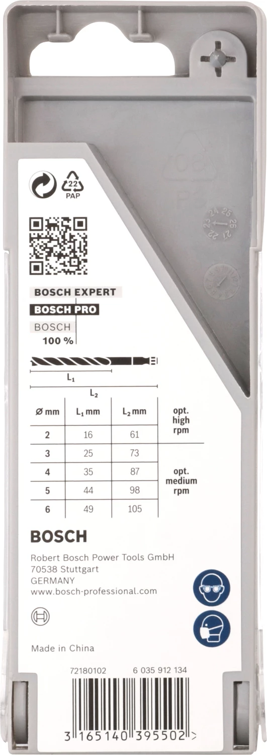 Bosch 2608595525 PRO 5-delige Houtborenset - 2/3/4/5/6mm thumbnail 3