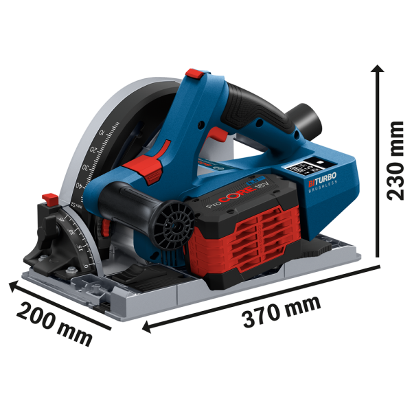 Bosch GKT 18V-52 GC SOLO 18V Li-Ion Accu Invalzaag Body In L-Boxx - 140mm - Detailed view of the product