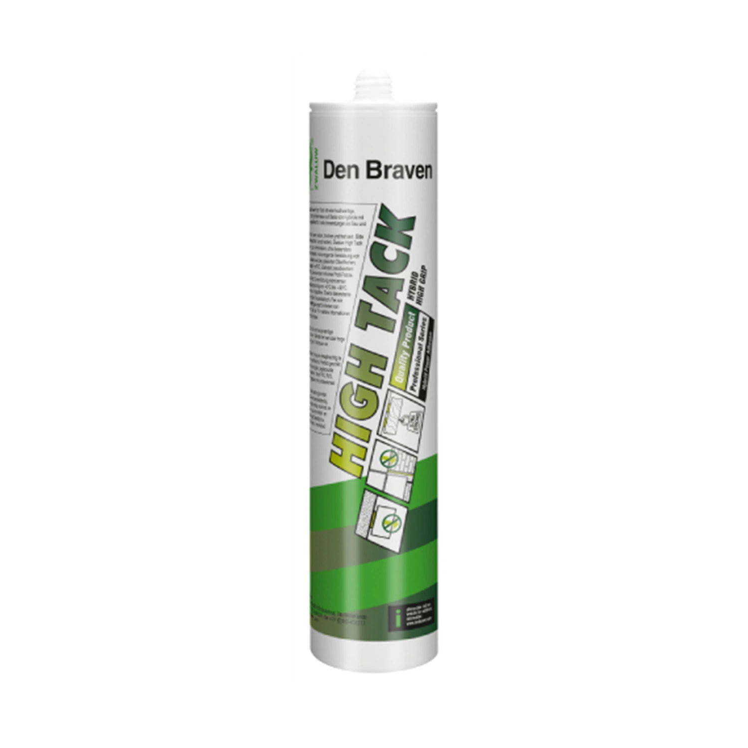 Zwaluw Den Braven High Tack Lijmkit - Wit - 290ml