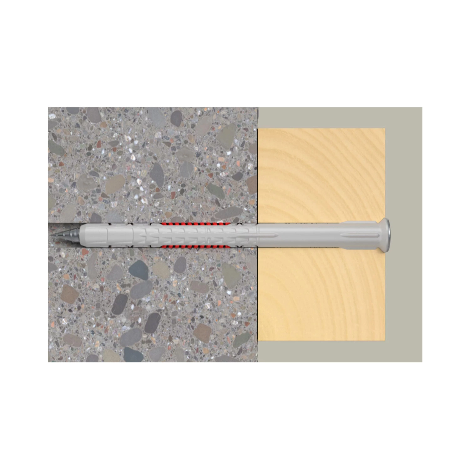 Fischer 562158 Constructieplug DuoXpand - TX40 - 10.0 X 140mm - Verzonken Kop - Voldraad - Verzinkt (50st) thumbnail 2