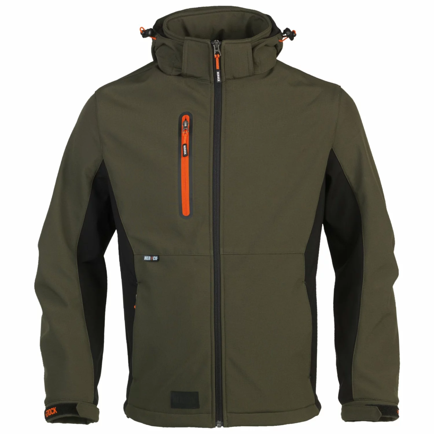 Herock Trystan Softshell Jas - Donker Kaki/Zwart - Maat XXL - Experts