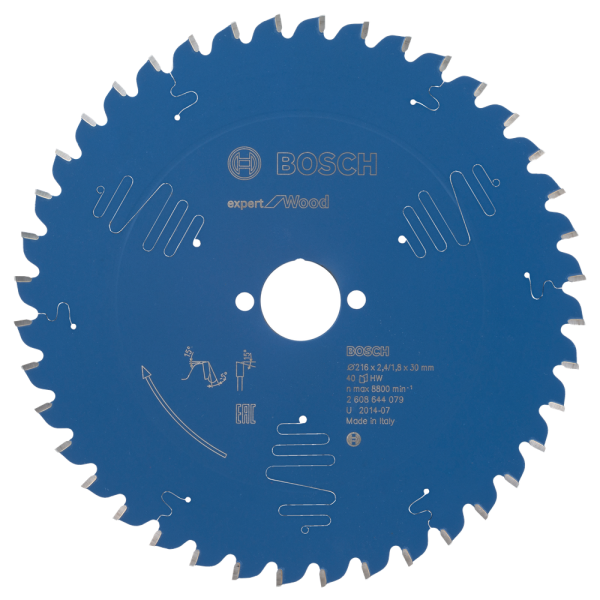 Bosch 2608644079 Expert Cirkelzaagblad - 216 X 30 X 40T - Hout - Carbide