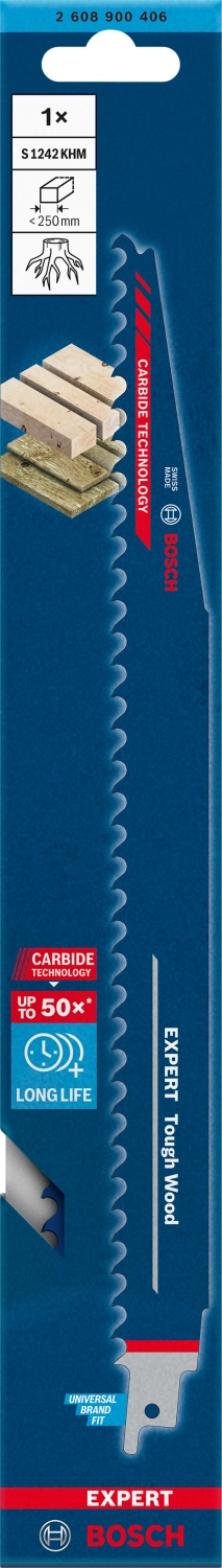 Bosch 2608900406 EXPERT Reciprozaagblad S1242KHM Tough Wood thumbnail 2