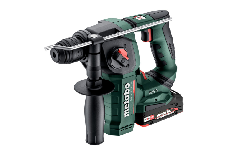 Metabo BH 18 LTX BL 16 18V Li-ion Accu SDS-plus Boorhamer Set (2x 4.0Ah Accu) In MetaBOX - 1.3J - Detailed view of the product