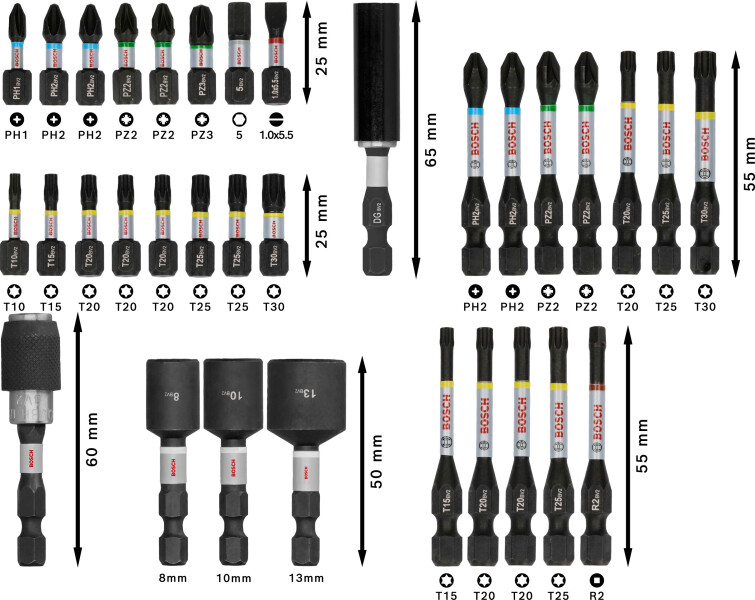 Bosch 2608521U76 33-delige PRO Impact Schroefbitset - Detailed view of the product