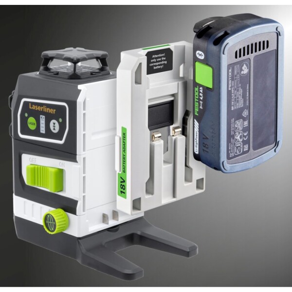 Laserliner PowerPlane 3G Multi-18V Batterij Adapter Voor Festool - Detailed view of the product