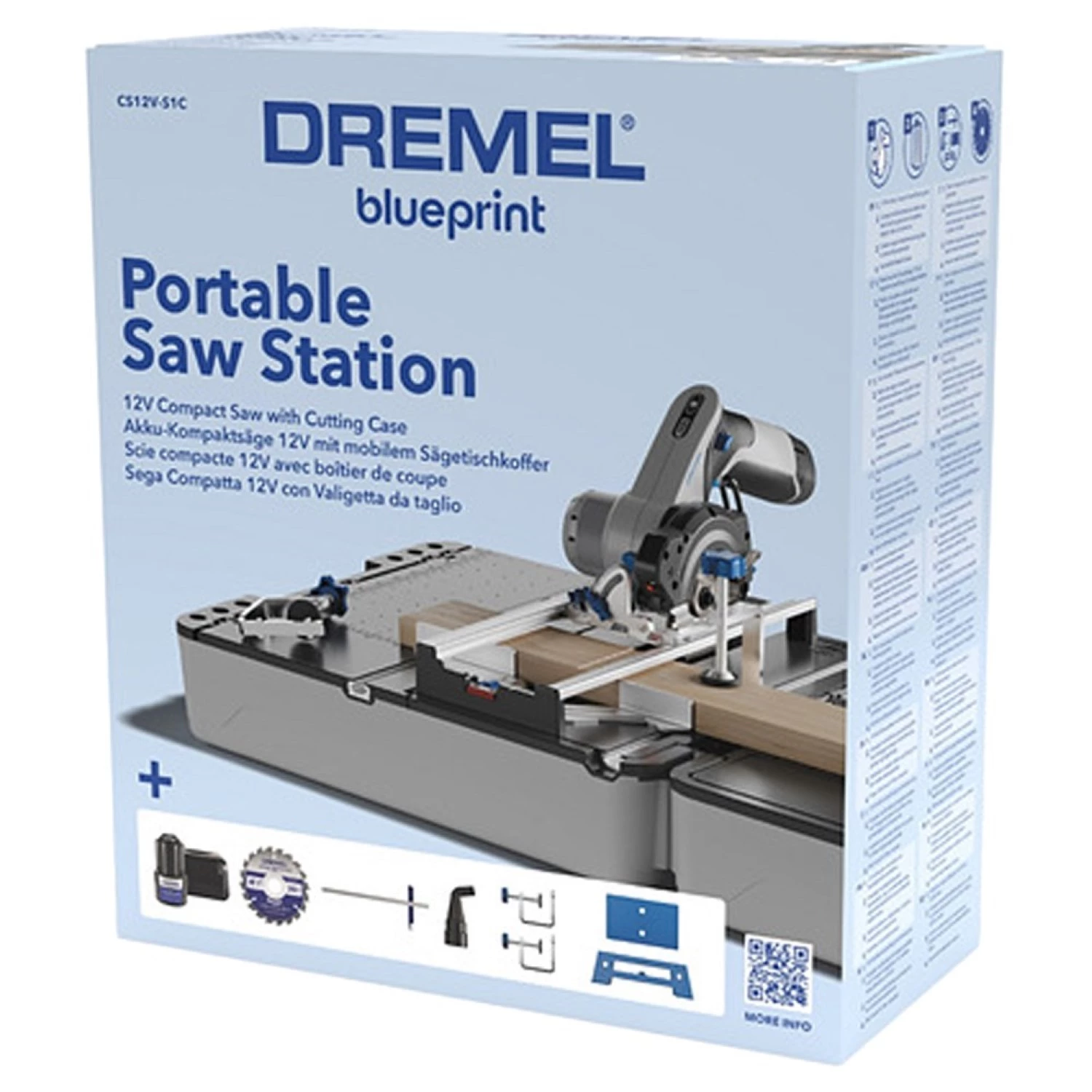 Dremel CS12V-SC1 12V Accu Blueprint Draagbaar Zaagstation Set (1x 2.0Ah) In Koffer thumbnail 2