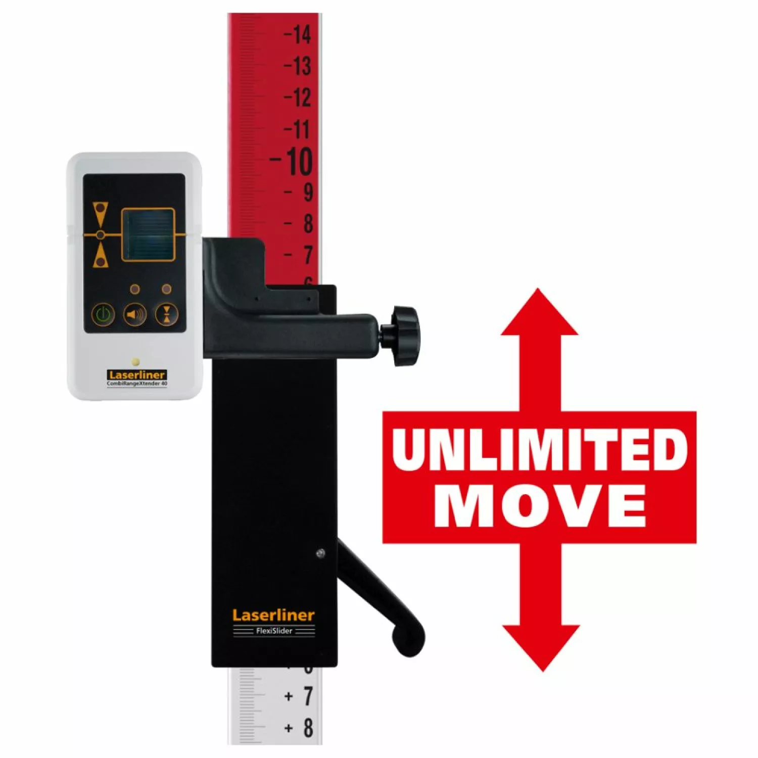 Laserliner 080.50 Flexi-meetlat Plus Rode Meetlat - Uitschuifbaar - 240cm thumbnail 4
