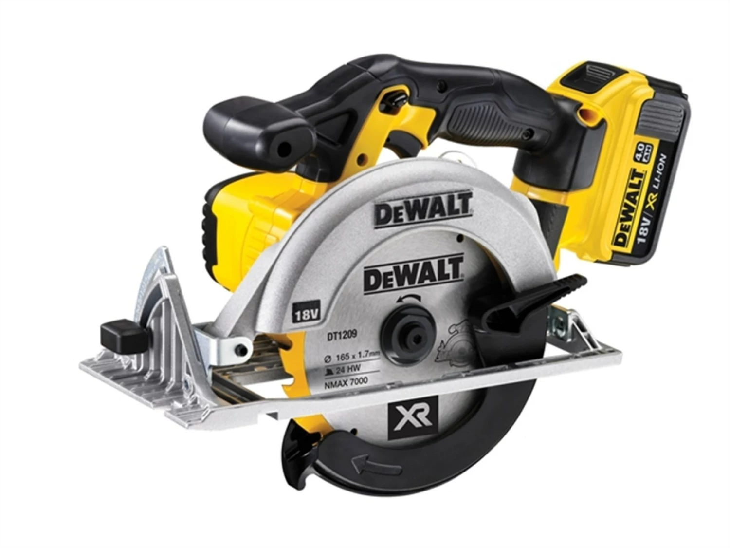 DeWalt DCS391M2 18V Li-Ion Accu cirkelzaag set (2x 4.0Ah accu) in koffer - 165mm