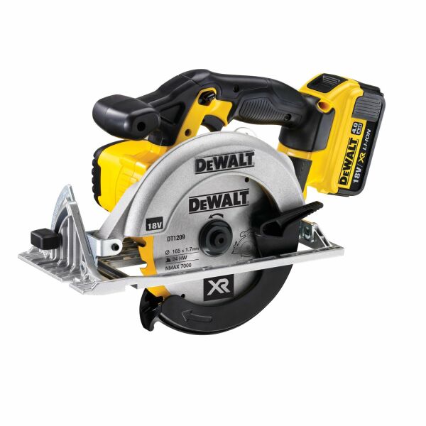 DeWALT DCS391M2-QW 18V Li-ion XR Accu Cirkelzaag Set (2x 4.0Ah) In Koffer - 165mm - Detailed view of the product