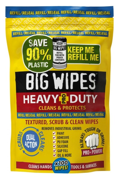 Big Wipes Heavy Duty Refill Pouch - 20stk - Detailed view of the product
