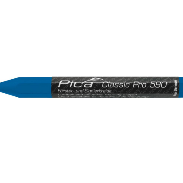 Bosbouwers-/markeerkrijt | blauw | met papier | Pica Classic PRO 590 | 12 stuks - 590/41