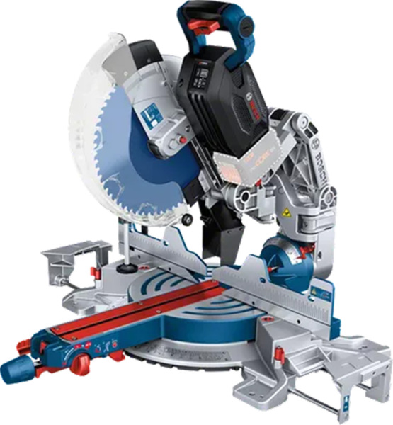 Bosch GCM 18V-305 GDC 18V Li-Ion Accu BiTurbo Afkortzaag Set (2x 12,0Ah) - 305mm - Detailed view of the product