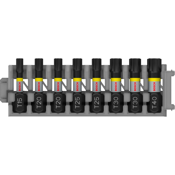 Bosch 2608522322 8 Delige Impact Bits - T15 / T20 / T25 / T30 / T40 - Default image for the product