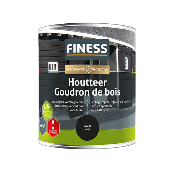 Finess Houtteer - Zwart - 2,5L - Detailed view of the product