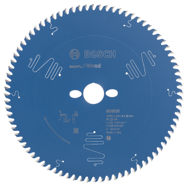 Bosch 2608644091 Expert Cirkelzaagblad - 260 X 30 X 80T - Hout - Carbide