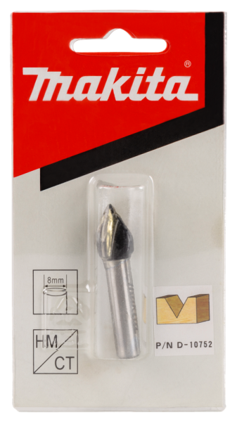 Makita D-10752 V-groeffrees 12,7 60gr S8 - Detailed view of the product