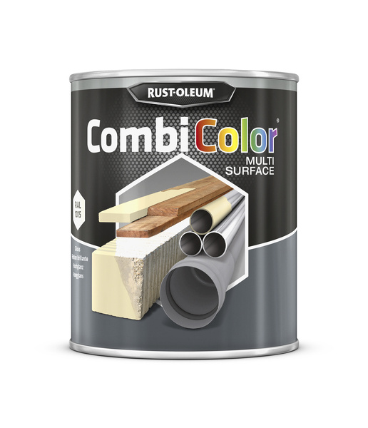 rust-oleum combicolor multi-surface hoogglans ral 1015 licht ivoor 0.75 ltr