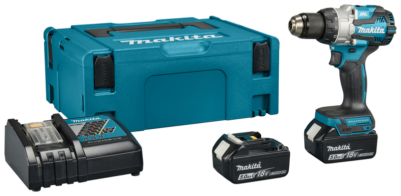 Makita DHP489RTJ LXT 18 V Li-ion Accu Klopboor-/schroefmachine Set (2x 5,0Ah) In Mbox