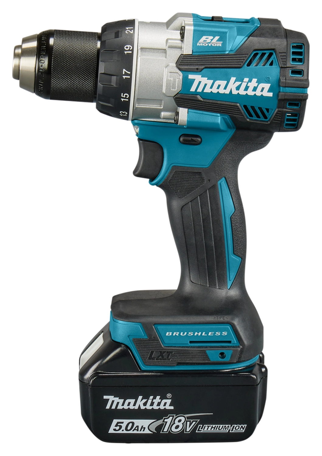 Makita DHP489RTJ LXT 18 V Li-ion Accu Klopboor- /schroefmachine Set (2x 5,0Ah) In Mbox thumbnail 4