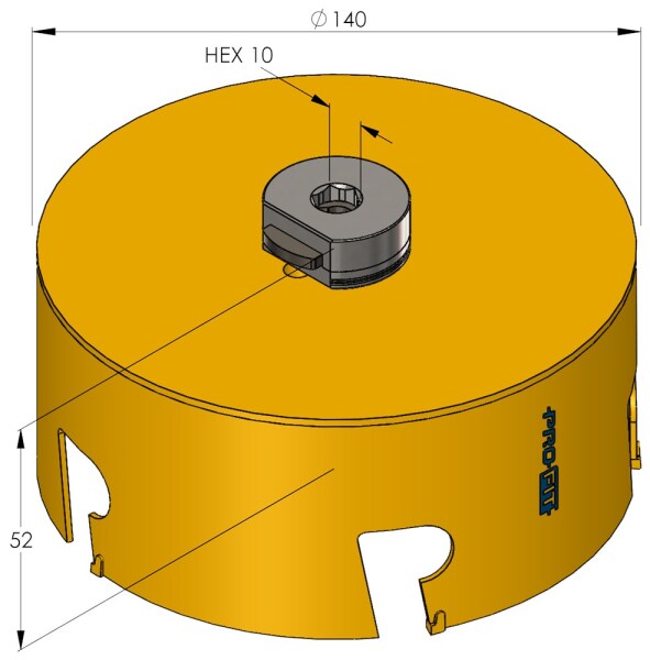ProFit 9081140 Multi Purpose Gatenzaag - 140mm - Detailed view of the product