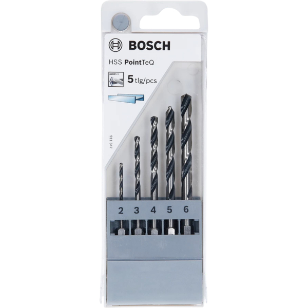 Bosch Accessories 2607002824 PointTeQ 5-delig Spiraalboorset