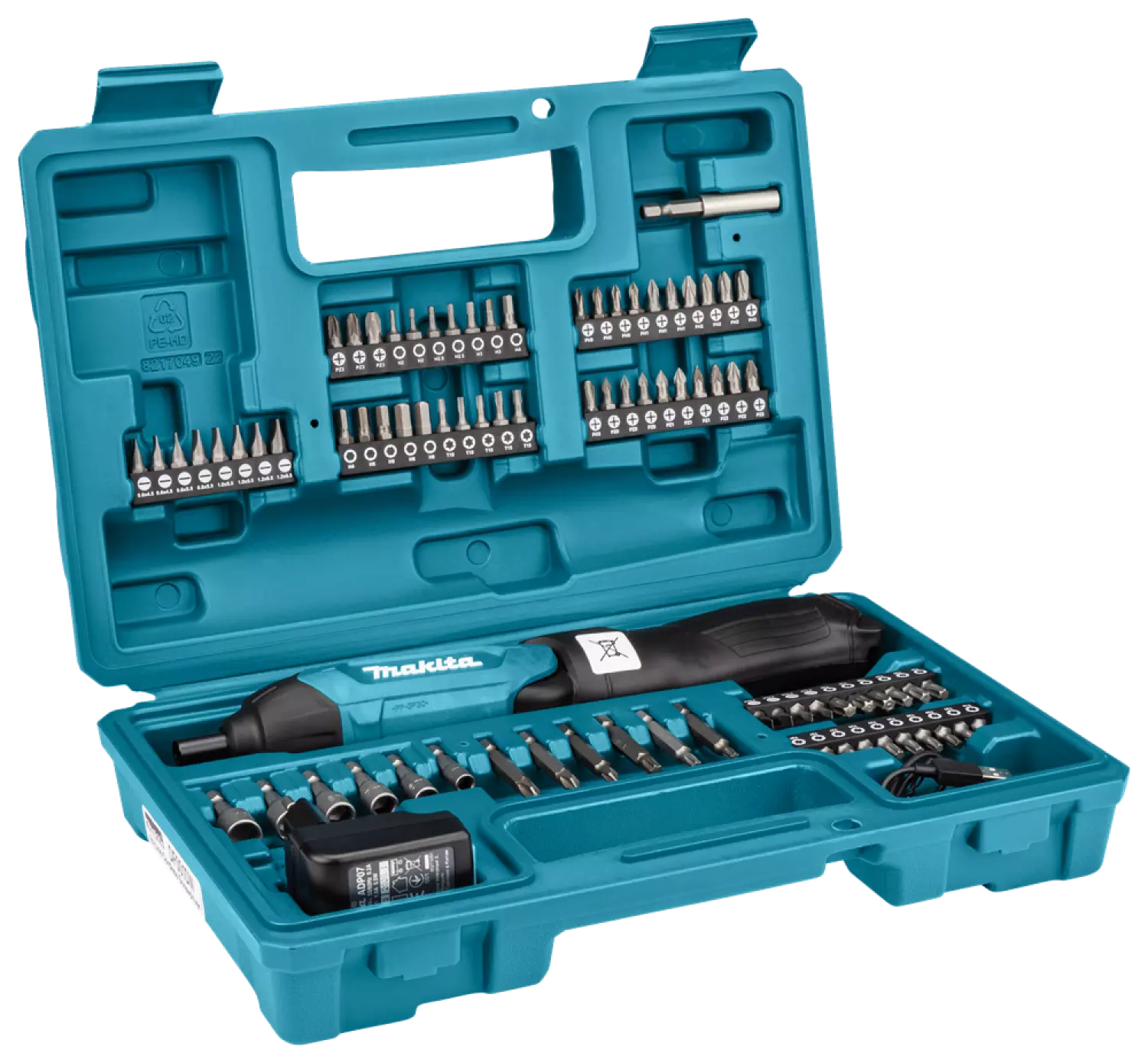 Makita DF001DW 3,6V Li-Ion Accu Schroef-/boormachine (1,5Ah Accu) Incl. 81 Delige Bitset - 6Nm thumbnail 3