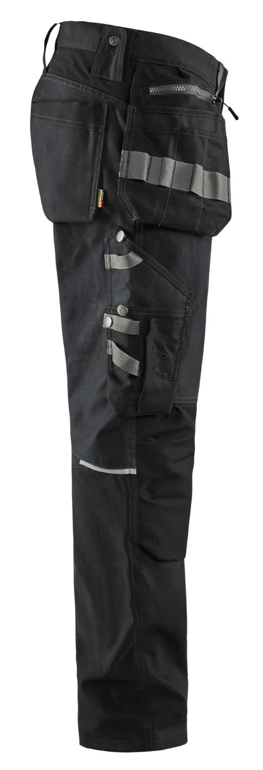 Blåkläder 1599 Werkbroek Met Stretchpanelen En Spijkerzakken - Zwart - Maat 50 (M) thumbnail 4