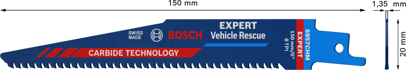Bosch 2608900378 EXPERT Reciprozaagblad S957CHM - Vehicle Rescue - Detailed view of the product