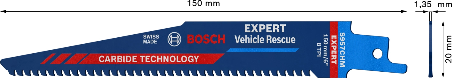 Bosch 2608900378 EXPERT Reciprozaagblad S957CHM - Vehicle Rescue thumbnail 4